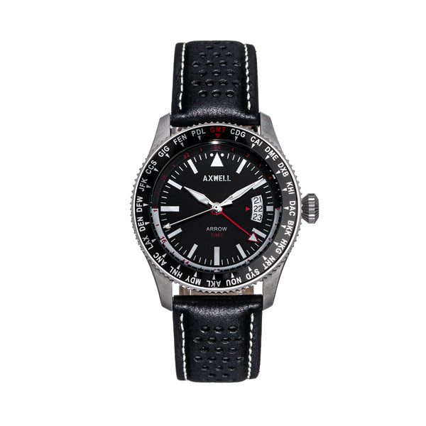 Axwell Arrow Men's Watch Black Band Case AXWAW102-1 – Axwell Watches