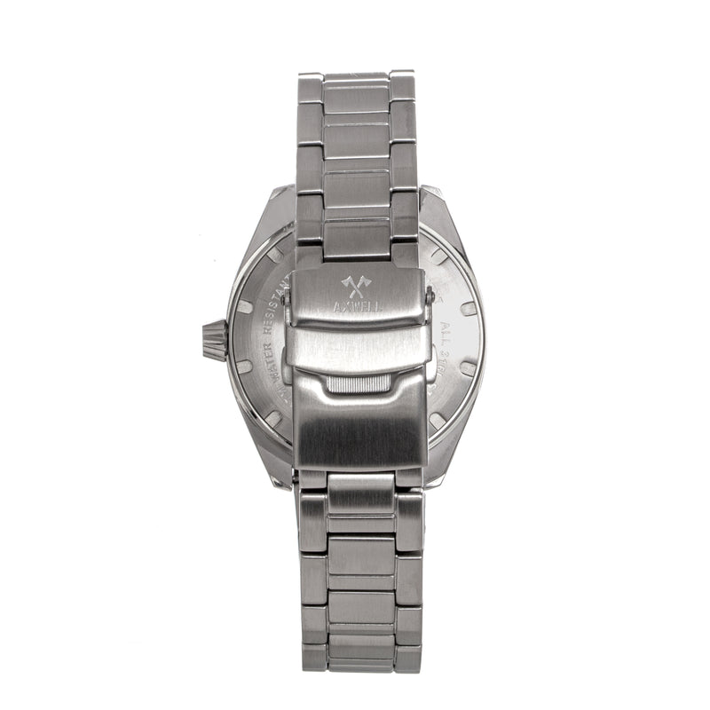 Axwell Basin Bracelet Watch w/Date - Black - AXWAW104-1