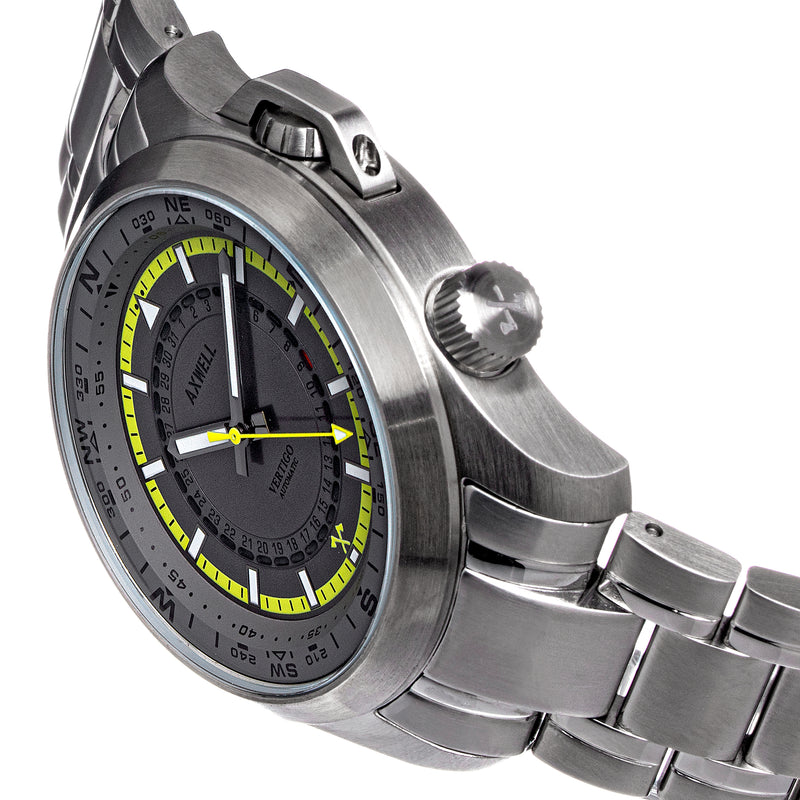 Axwell Vertigo Bracelet Watch w/Date - Grey - AXWAW101-5