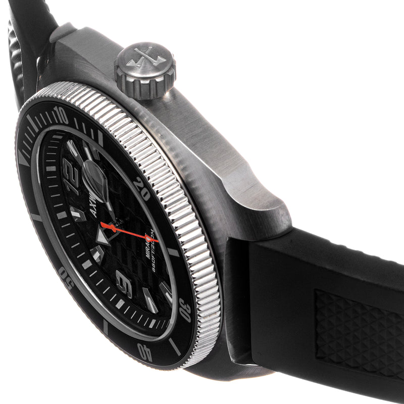 Axwell Mirage Strap Watch w/Date - Black/Silver - AXWAW111-1