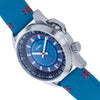Axwell Vertigo Leather-Band Miyota Watch w/Date - Blue - AXWAW101-10-MIY-L
