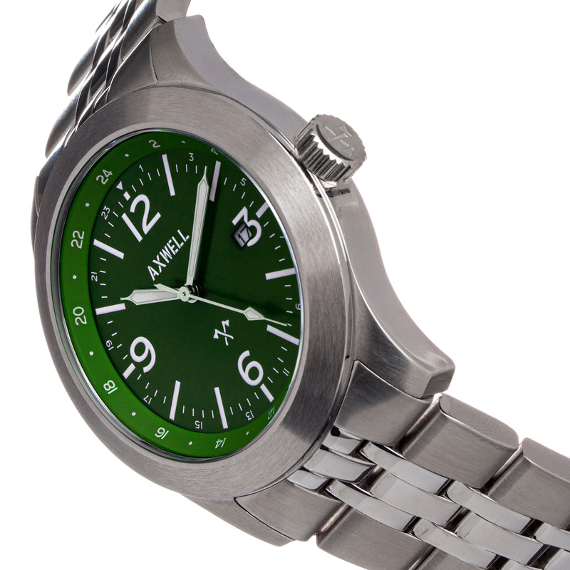 Axwell Marauder Bracelet Watch w/Date - Green - AXWAW110-5