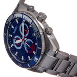 Axwell Minister Chronograph Bracelet Watch w/Date - Blue - AXWAW105-4